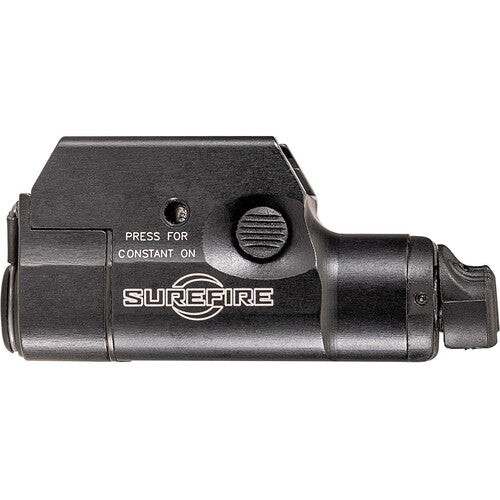 SUREFIRE XC1-C COMPACT PISTOL LIGHT, 1.5v, WEDGE LOCK UNIVERSAL/PICATINNY RAIL MOUNT, 300 LUMENS, ONE AAA Ni-MH RECHARGEABLE BATTERY, TYPE III ANODIZED ALUMINUM, BLACK