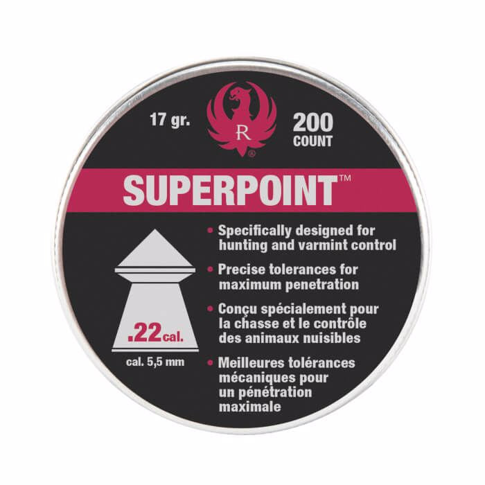 RUGER IMPACT .22 POINTED LEAD PELLET 200 COUNT