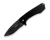 BUCK KNIFE RUCKUS FRAME LOCK BLACK ANODIZED W/ COPPE ACCENT HANDLE 14154