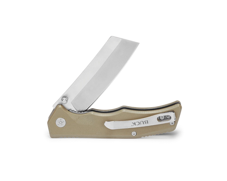 BUCK KNIFE TRUNK TAN KHAKI G10 HANDLE