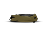 BUCK KNIFE RUCKUS FRAME LOCK GREEN ANODIZED HANDLE 14156
