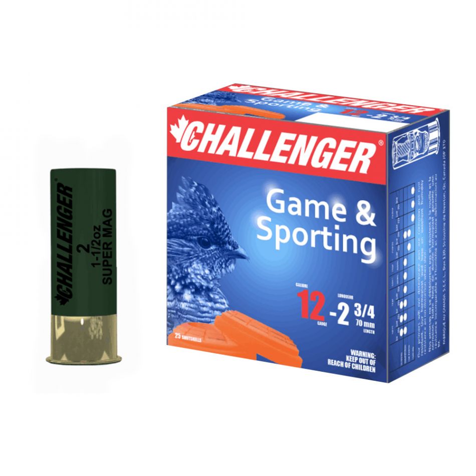 CHALLENGER 12GA MAGNUM , 1-1/4OZ, 2-3/4", 1410 FPS, 2