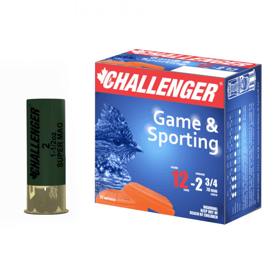 CHALLENGER (30012 ) 12GA SUPER MAG, 1-1/2OZ, 2-3/4", 1375 FPS, 2