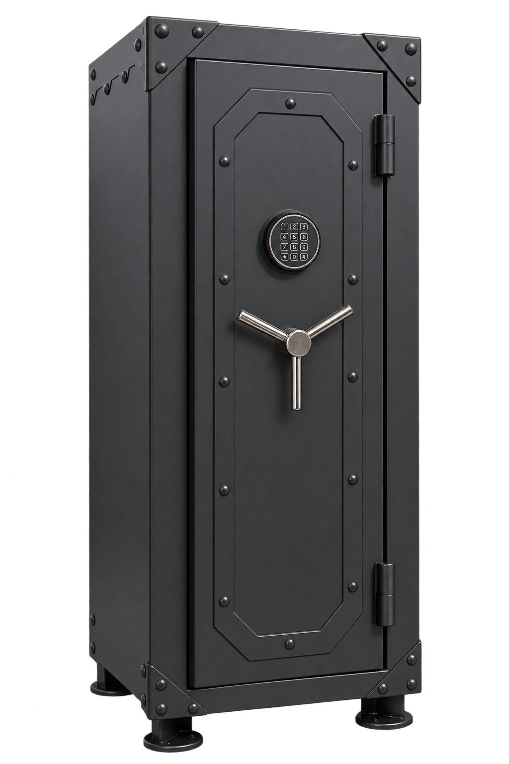 GUN SAFE GREY, 14 GUN CAPACITY WITH ELECTRONIC LOCK