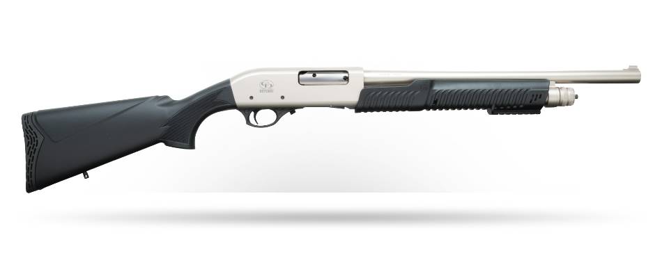 CHARLES DALY 301 TACTICAL PUMP-ACTION SHOTGUN (NICKEL) 12GA/18.5"BBL