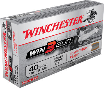 Winchester Win3Gun Competition Handgun Munition 40 S&W X40TG