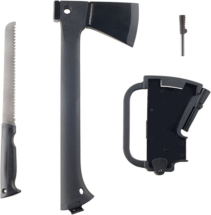 Wakeman Multi-Function Camping Axe with Saw and Fire Starter