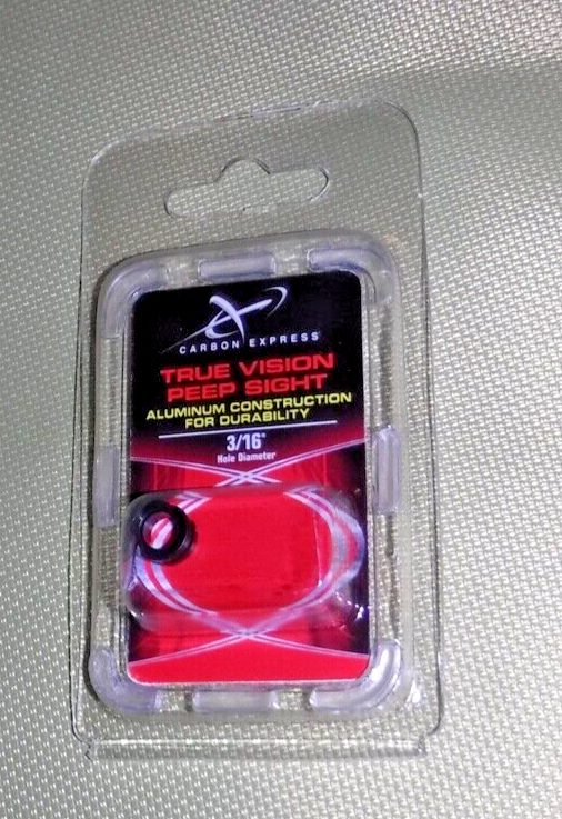 Carbon Express True Vision Peep Sight Aluminium 3/16 "Diamètre de trou