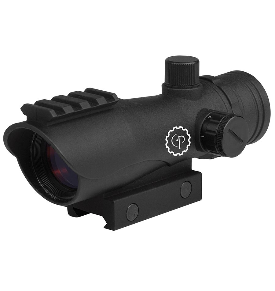 Crosman 72607 : Large Battle Sight 1x30mm Enclosed Reflex Sight - 3 MOA Red Dot Fits Picatinny Mounts