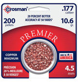 CROSMAN COPPER MAGNUM PRIMIER ™ DOMED PELLET 200 COMPT .177