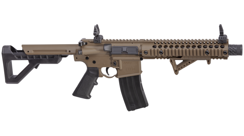 DPMS™ SBR (BB) FULL AUTO (BLK/FDE) AIR RIFLE - 430 FPS