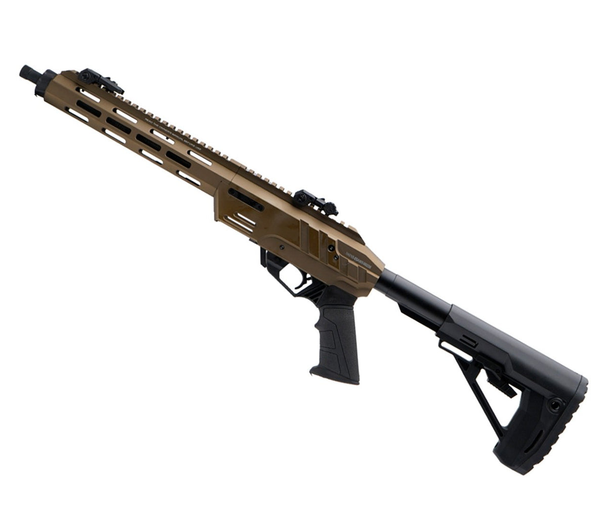 CARABINE ADLER RF224 TACTICAL 22LR GRIS 11,7" 2 CHARGEURS RUGER 10/22, GARDE-MAIN M-LOK, POIGNÉE PISTOLET AR, ORGANES DE VISÉE RABATTABLES, CROSSE AR MIL-SPEC ET TUBE DE CROSSE, ADAPTATEUR DE CHARGEUR - DIVERSES COULEURS DISPONIBLES
