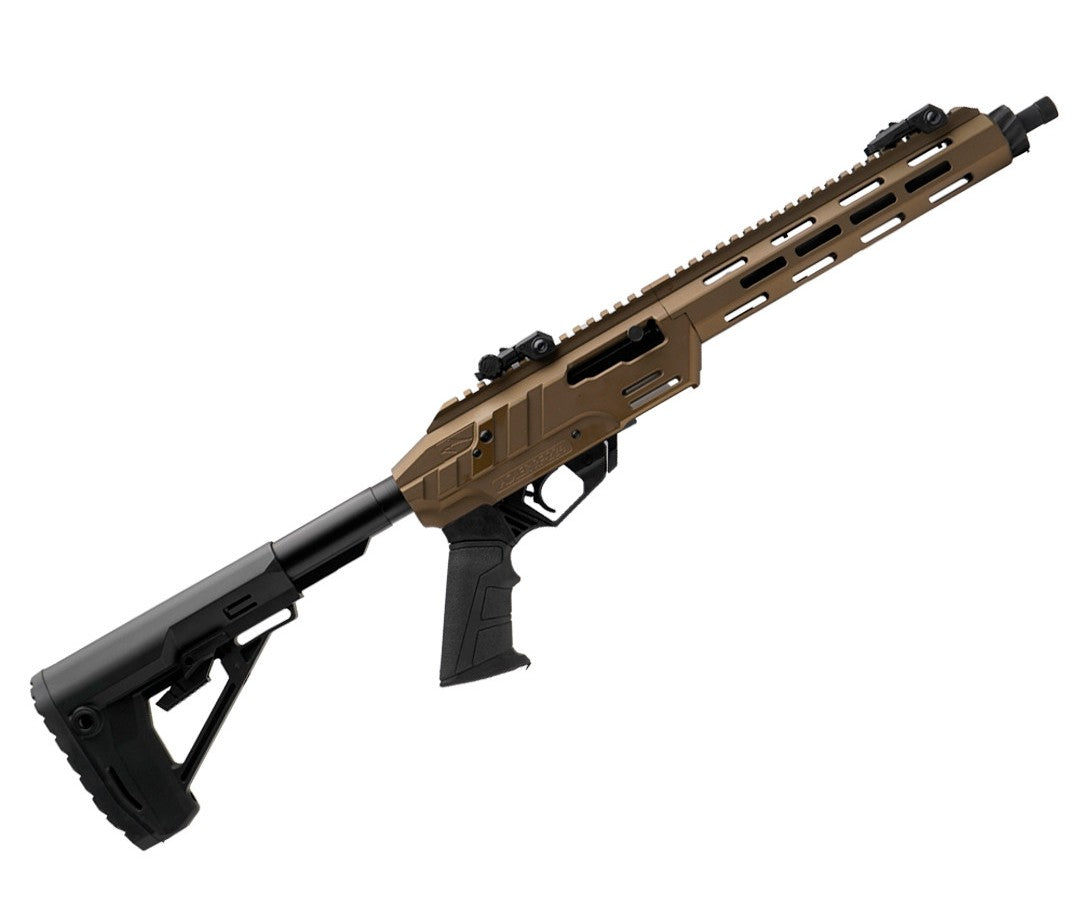 CARABINE ADLER RF224 TACTICAL 22LR GRIS 11,7" 2 CHARGEURS RUGER 10/22, GARDE-MAIN M-LOK, POIGNÉE PISTOLET AR, ORGANES DE VISÉE RABATTABLES, CROSSE AR MIL-SPEC ET TUBE DE CROSSE, ADAPTATEUR DE CHARGEUR - DIVERSES COULEURS DISPONIBLES
