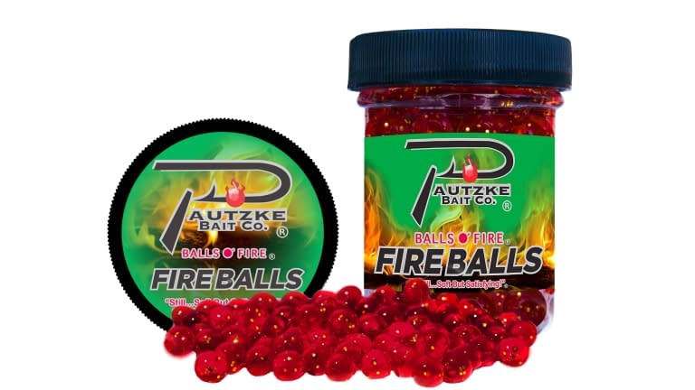 Pautzke Fire Balls rouge / paillettes 1,65 oz