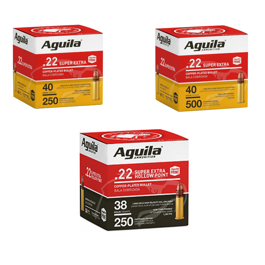 Aguila Ammunition .22lr - différents types