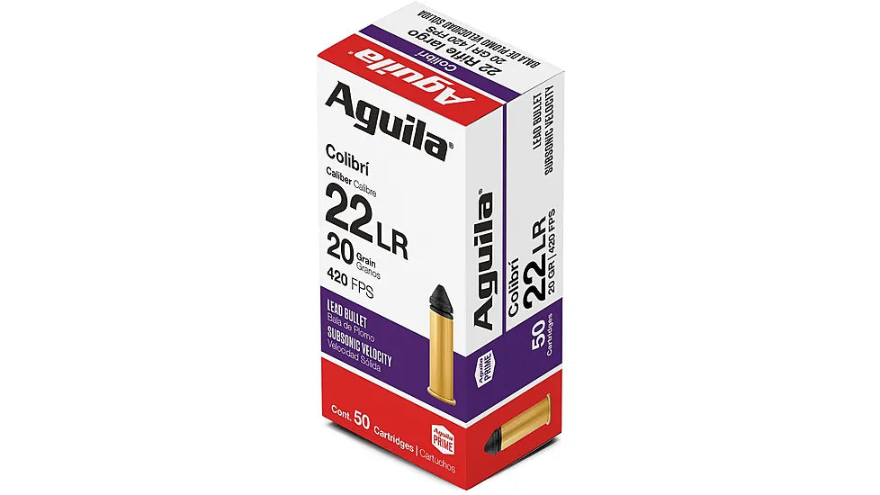 MUNITIONS AGUILA COLIBRI .22 LR, 20 GR – BOÎTE DE 50 CARTOUCHES