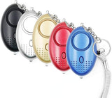 PERSONAL ALARM & LIGHT KEYCHAIN - DIFFERENT COLORS AVAILABLE