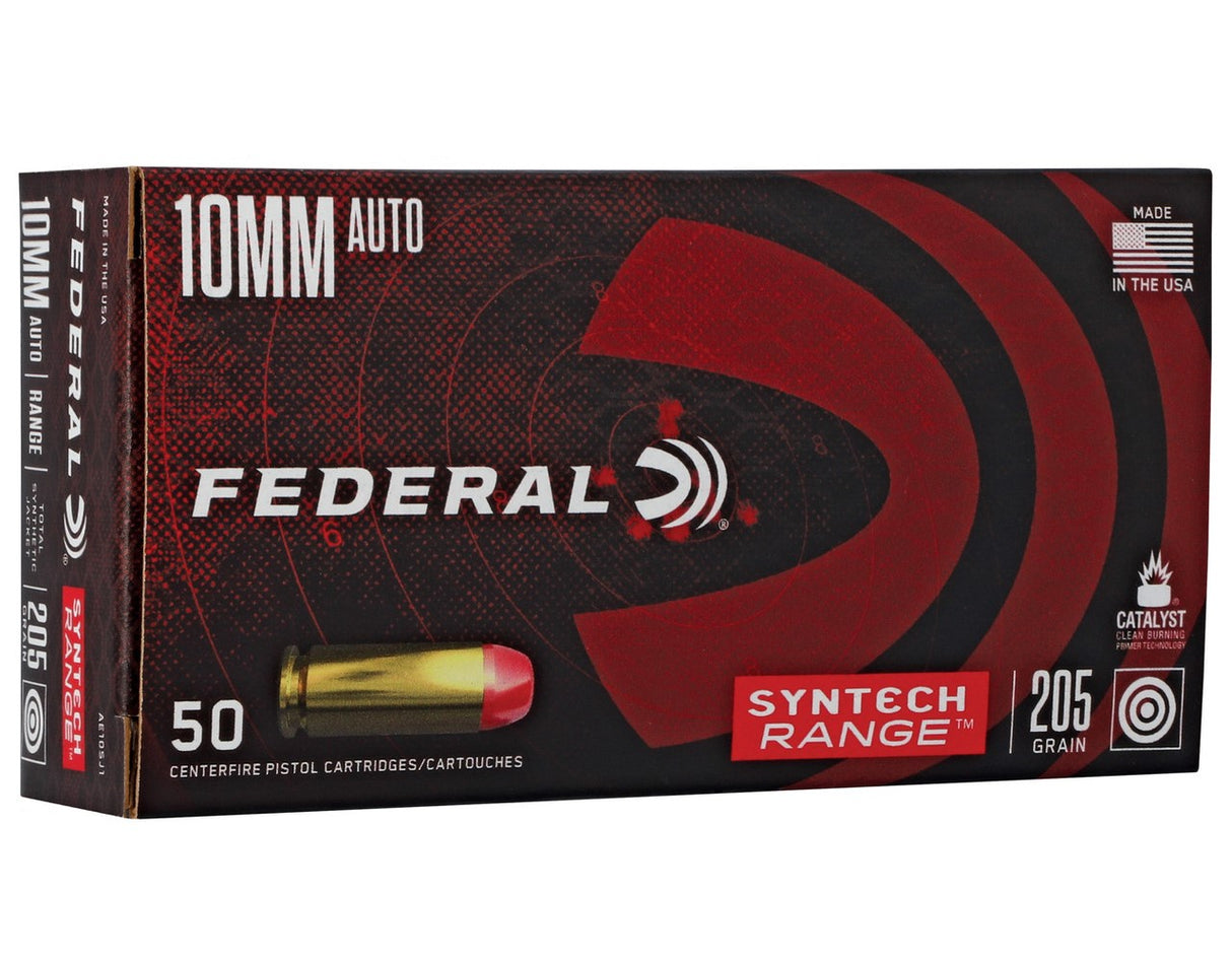 FEDERAL 10MM AUTO 205GR TSJ SYNTECH RANGE - BOX OF 50RDS