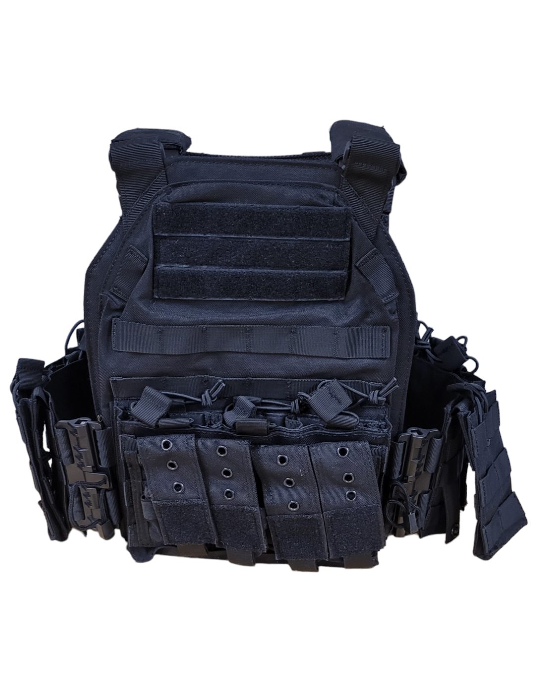 QUICK RELEASE TACTICAL VEST, 1000D NYLON, WITH POUCHES - PLATES CARRIER