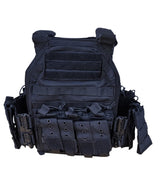 QUICK RELEASE TACTICAL VEST, 1000D NYLON, WITH POUCHES - PLATES CARRIER