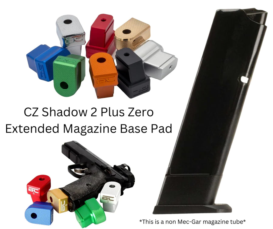 Composants de boss CZ Shadow 2 plus zéro pad de base de magazine étendu - deux types: simple / ensemble de 5