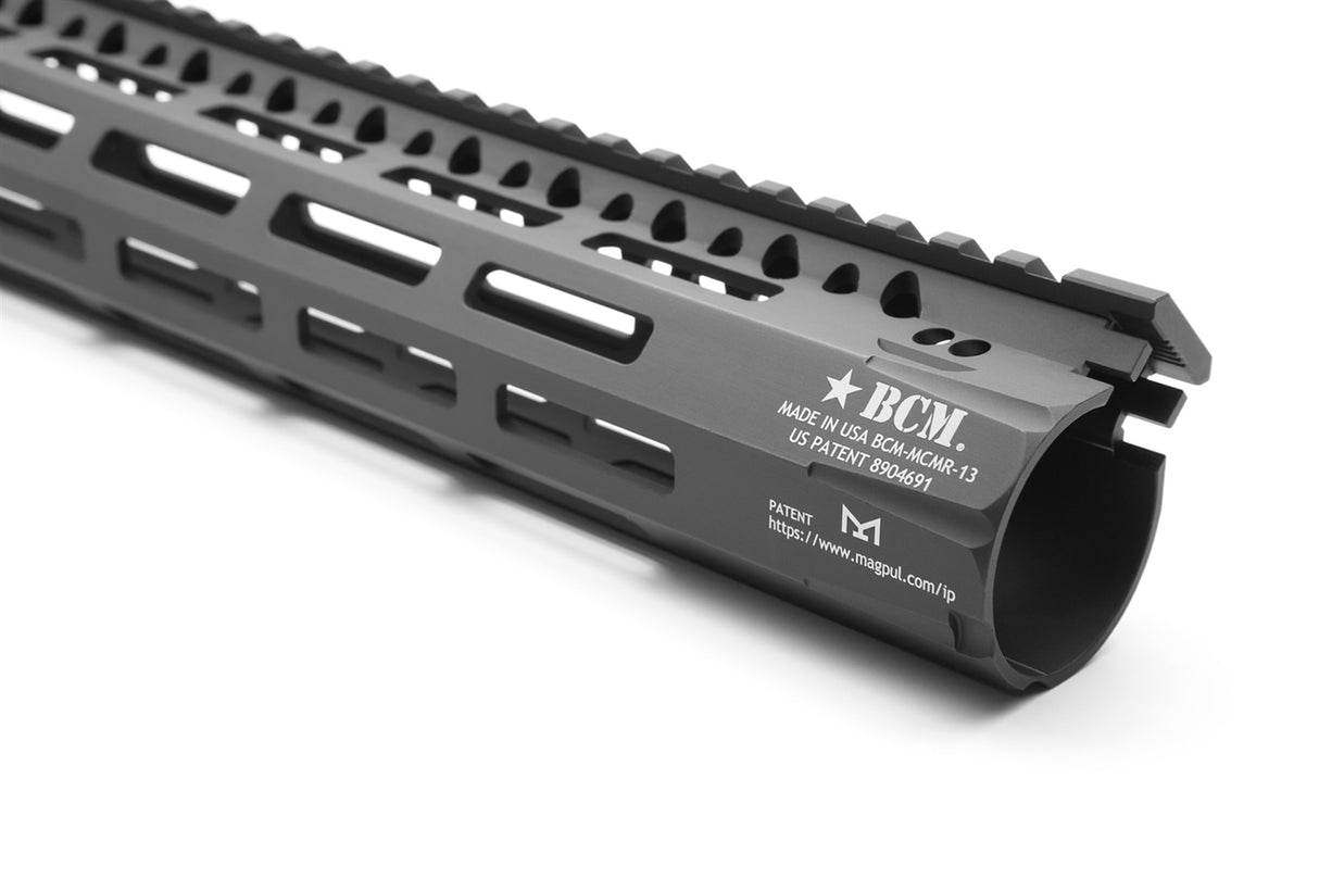 BCM Gunfighter MCMR aluminium rail - 5,56, Mlok Slot - Platform - AR15- arme de poing