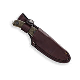 BUCK KNIFE ALPHA SCOUT PRO, RICHLITE BROWN/CREAM LAYERD HDL