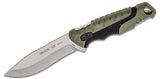 BUCK KNIFE BREAKUP (MOSSY OAK),BOX PURSUIT,LG FIXED,GREEN MOLDED