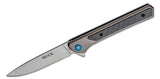 BUCK KNIFE CAVALIER, FRAME LOCK, GRAY ANODIZED ALUMINUM HDL