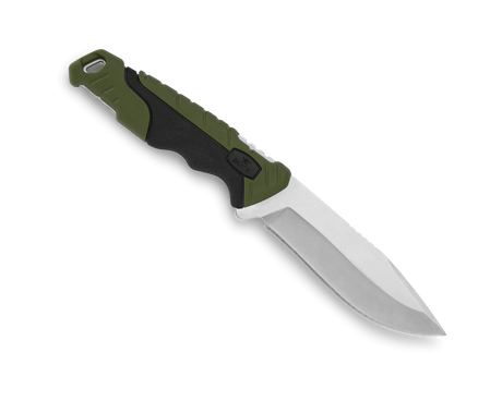 BUCK KNIFE PURSUIT, SM FIXED, GREEN MOLDED HDL