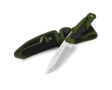 BUCK KNIFE PURSUIT, SM FIXED, GREEN MOLDED HDL