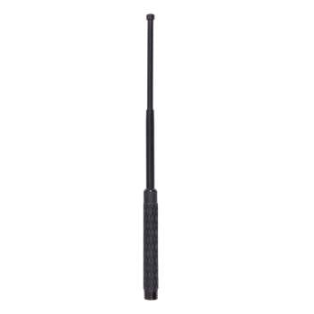 BLACK 21" EXPANDABLE RUBBER GRIP BATON