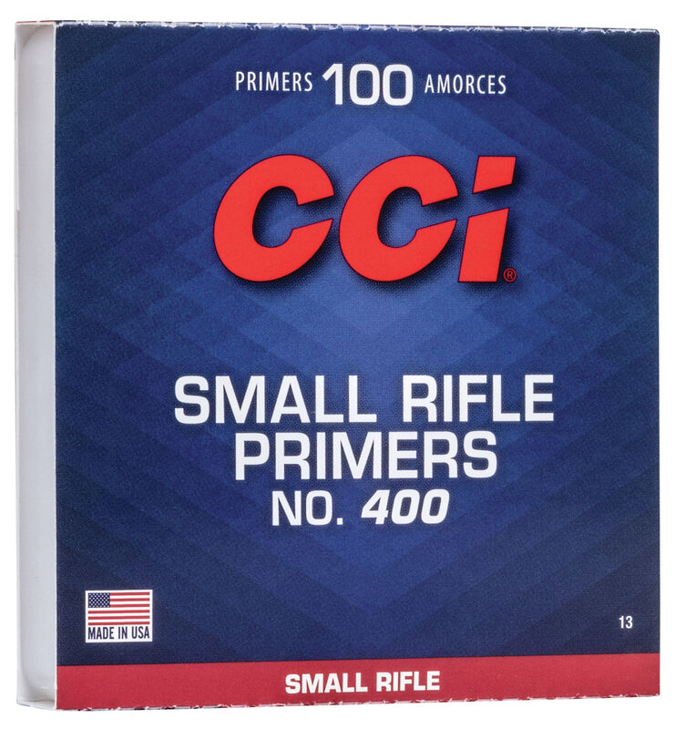 CCI 0013 .400 Std SMALL RIFLE – Primer 1000pk