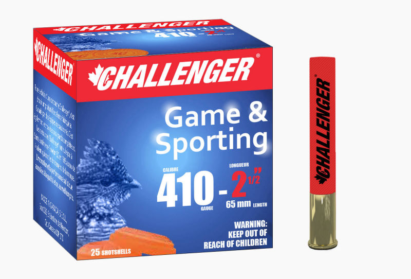 CHALLENGER AMMO 10064 410GA, 2-1/2", #4 LEAD