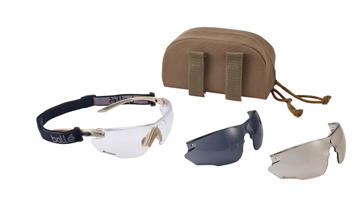 Bolle Safety Gernes Combat Kit de spectacles tactiques - Sable (Combkits)