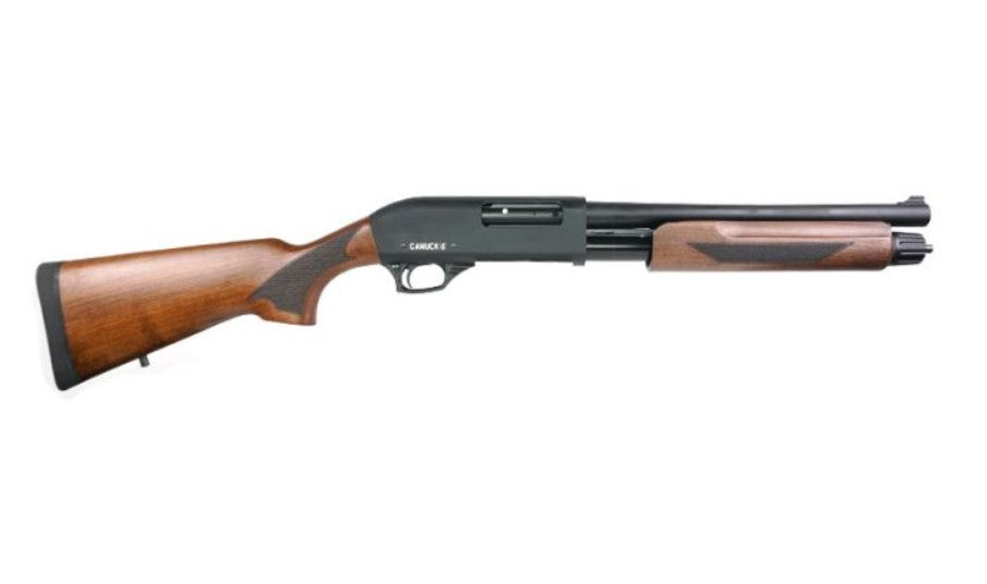 Combo de fusil de chasse à la pompe du régulateur / défenseur de Canuck, Walnut - 12ga, 3 ", 14" baril