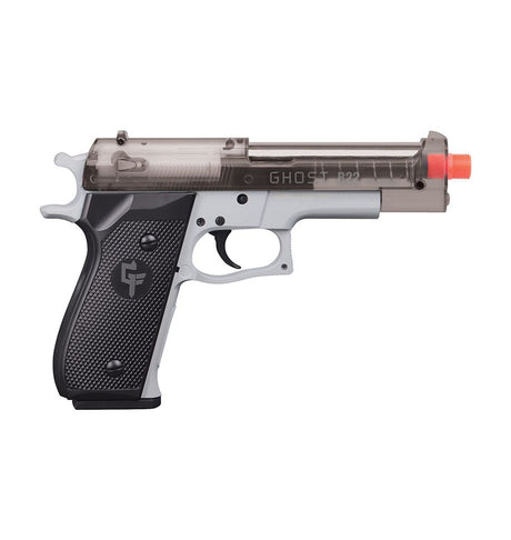 CROSMAN GFRPKTGS – CARABINE ÉLECTRIQUE FULL-AUTO ET À RESSORT AVEC LUNETTES DE PROTECTION ET KIT DE DÉMARRAGE DE BILLES, GRIS / FUMÉ