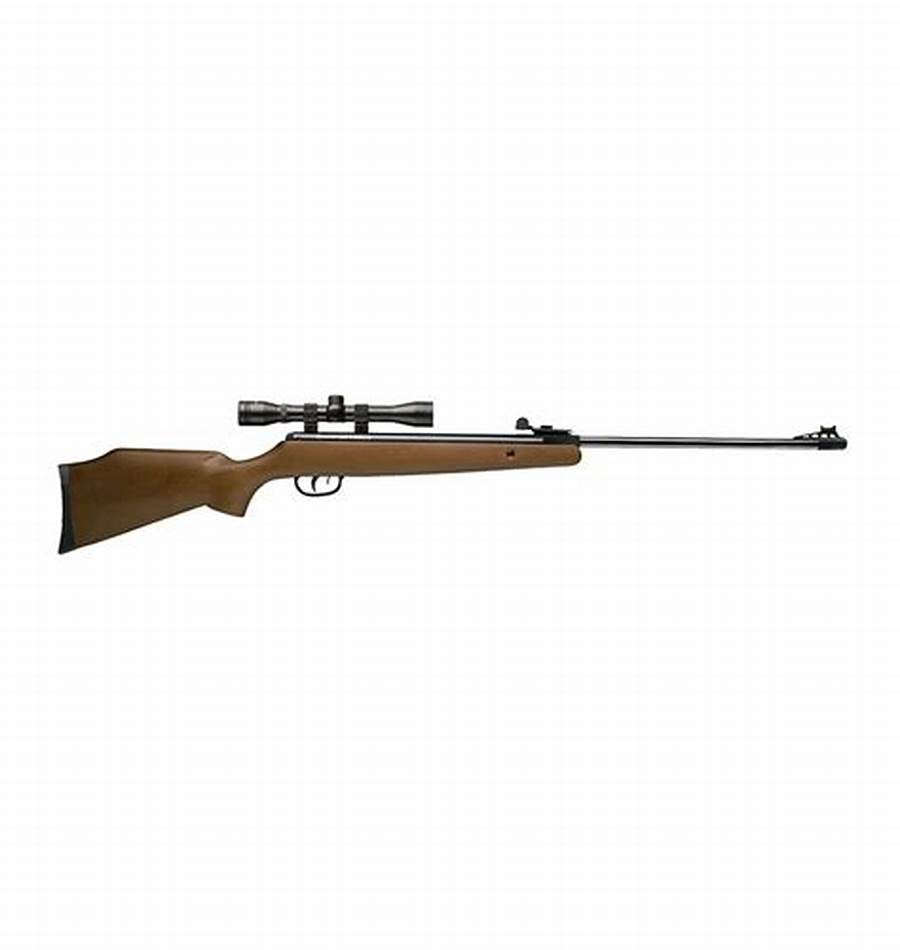 CROSMAN OPTIMUS WOOD SPRING POWERED BREAK BARREL AIR RIFLE WITH 4x32 SCOPE .22CAL