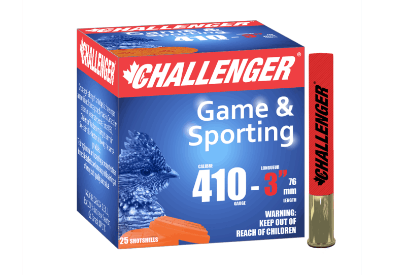 CHALLENGER AMMO 30037 410GA, 3" #7 1/2 LEAD - BOX OF 25 RDS