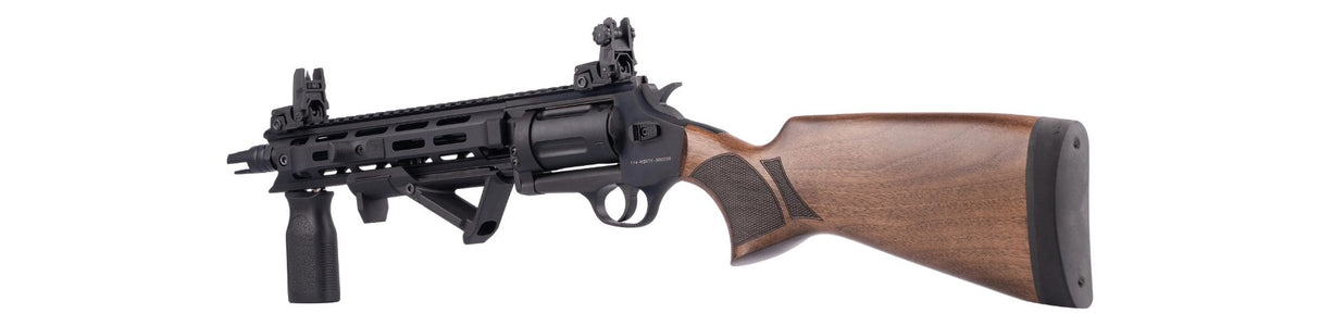 EGE ARMS RVTAC REVOLVER 9.5" W/ M-LOK ALUMINUM HANDGUARD & WALNUT