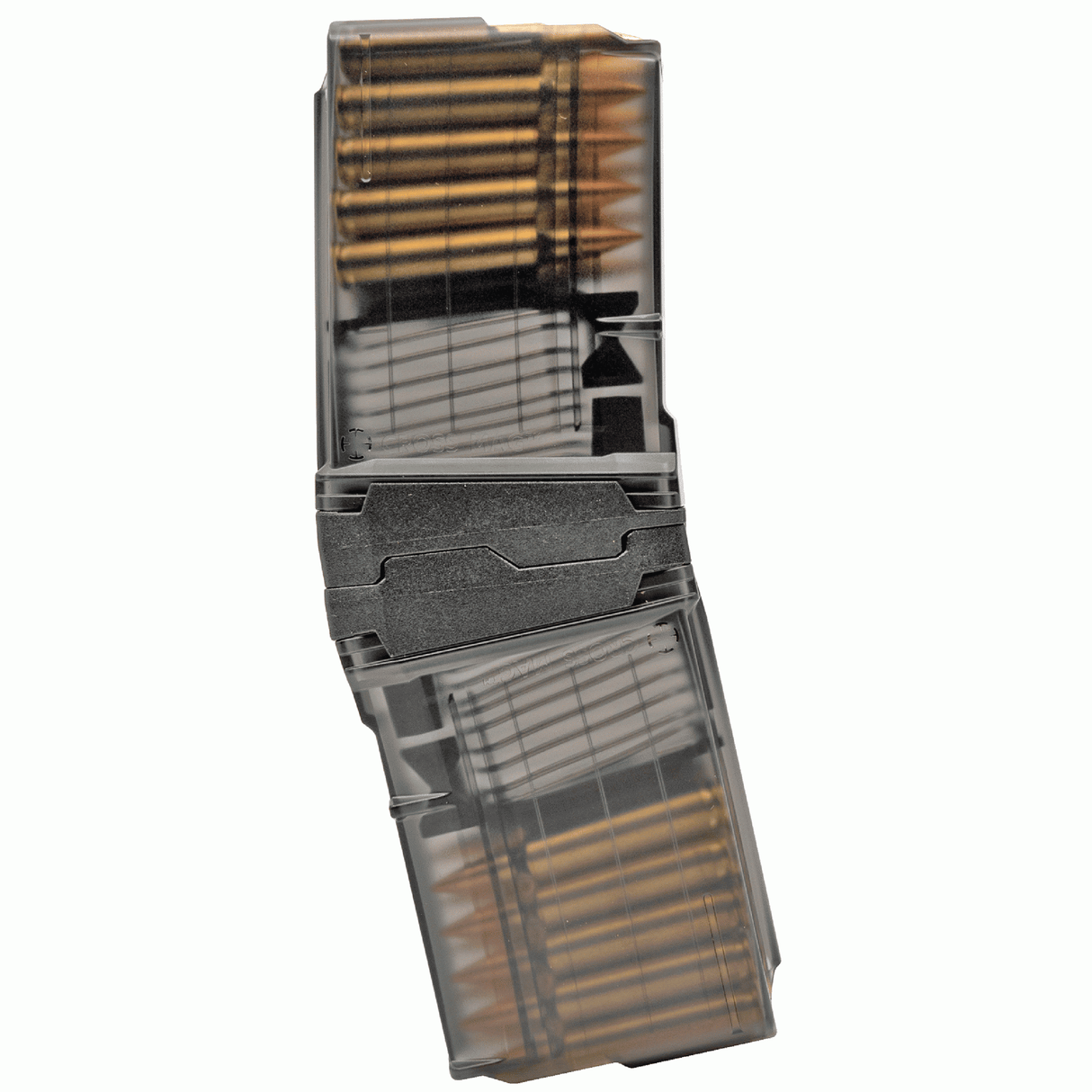 KIT DE CHARGEURS COUPLÉS CROSS INDUSTRIES 10/10 CROSS MAG 5,56×45 POUR PISTOLET AR-15 (2 CHARGEURS PAR ENSEMBLE) – NOIR