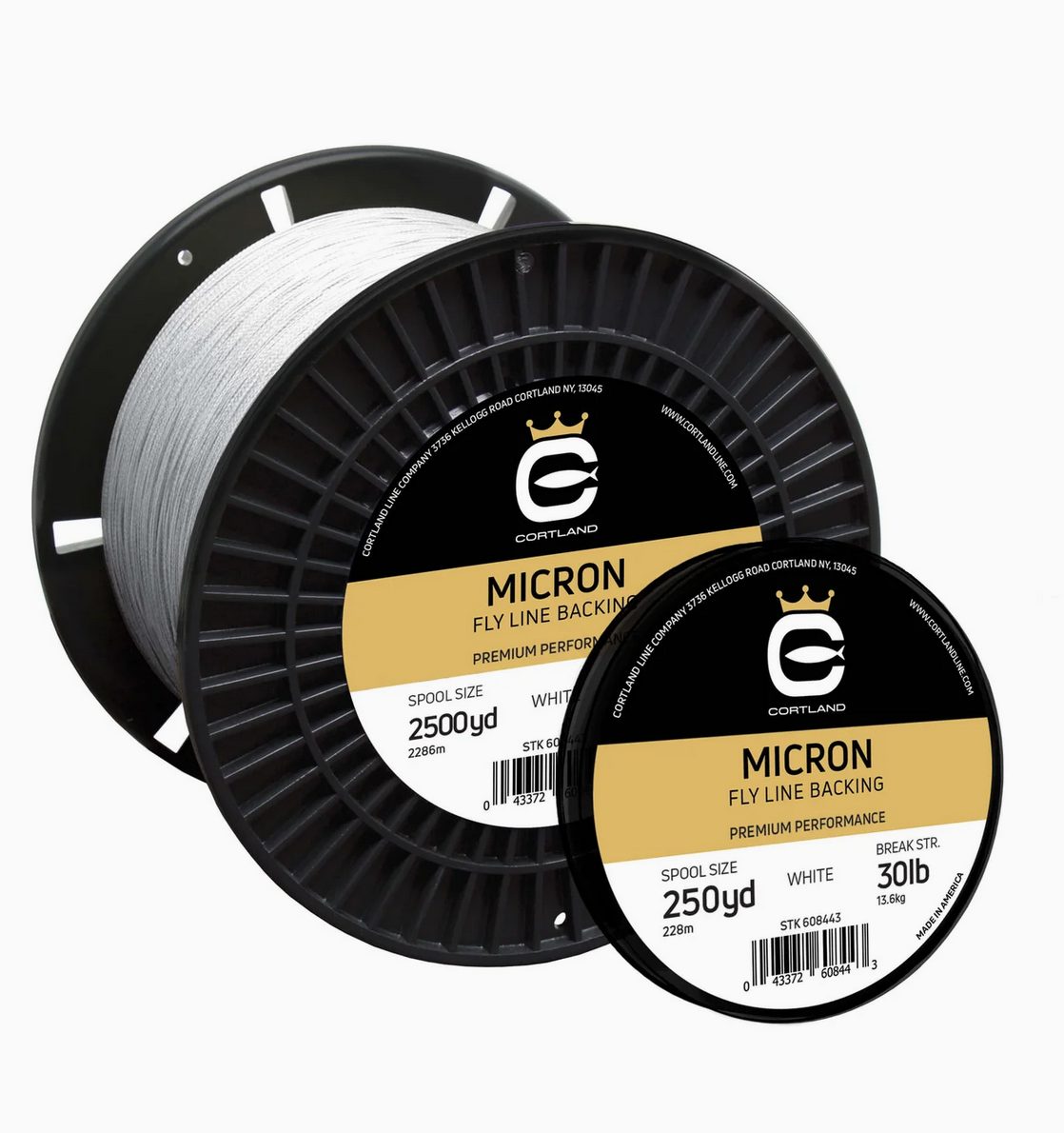 Braided Fishing Line Flyline 20lb Backing - 200 Yards (Black