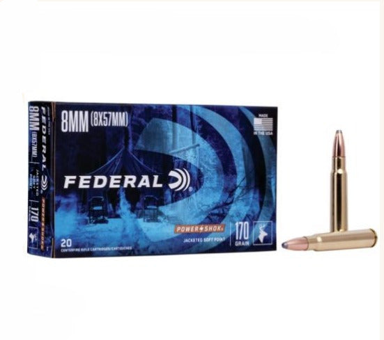 FEDERAL 8MM MAUSER 170GR SP