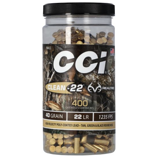 CCI Ammunition Clean-22, .22LR, 40gr, 400 RDS / JAR