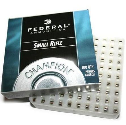 FEDERAL SMALL RIFLE PRIMERS # 205 - PACK OF 100 UNITS