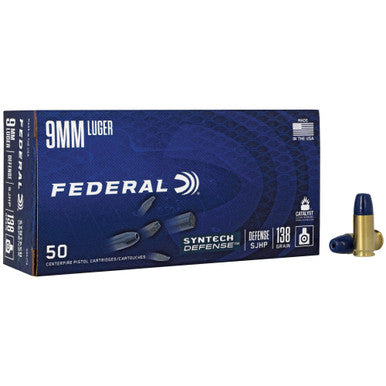 MUNITIONS FEDERAL SYNTECH DEFENSE 9MM LUGER - QUANTITÉS DIFFÉRENTES DISPONIBLES