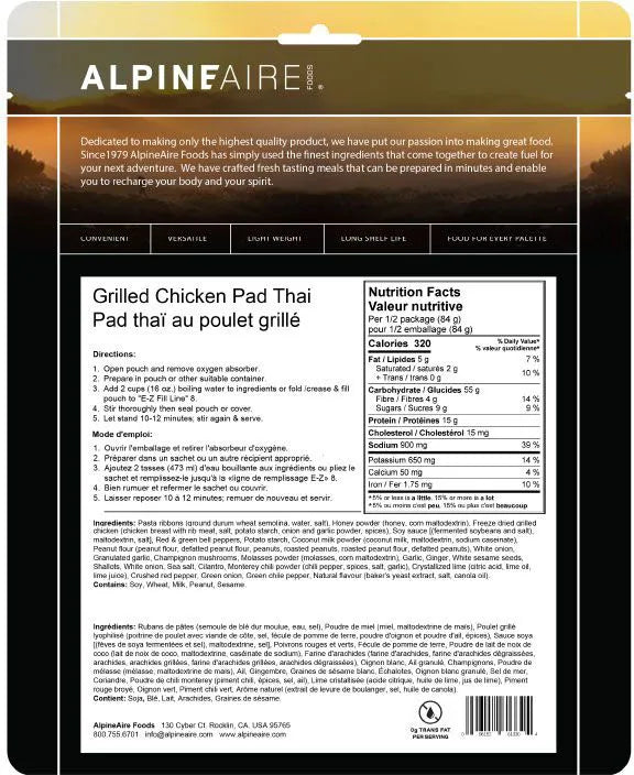 Alpinaire Foods Grilled Chicken Pad Thai - 61330