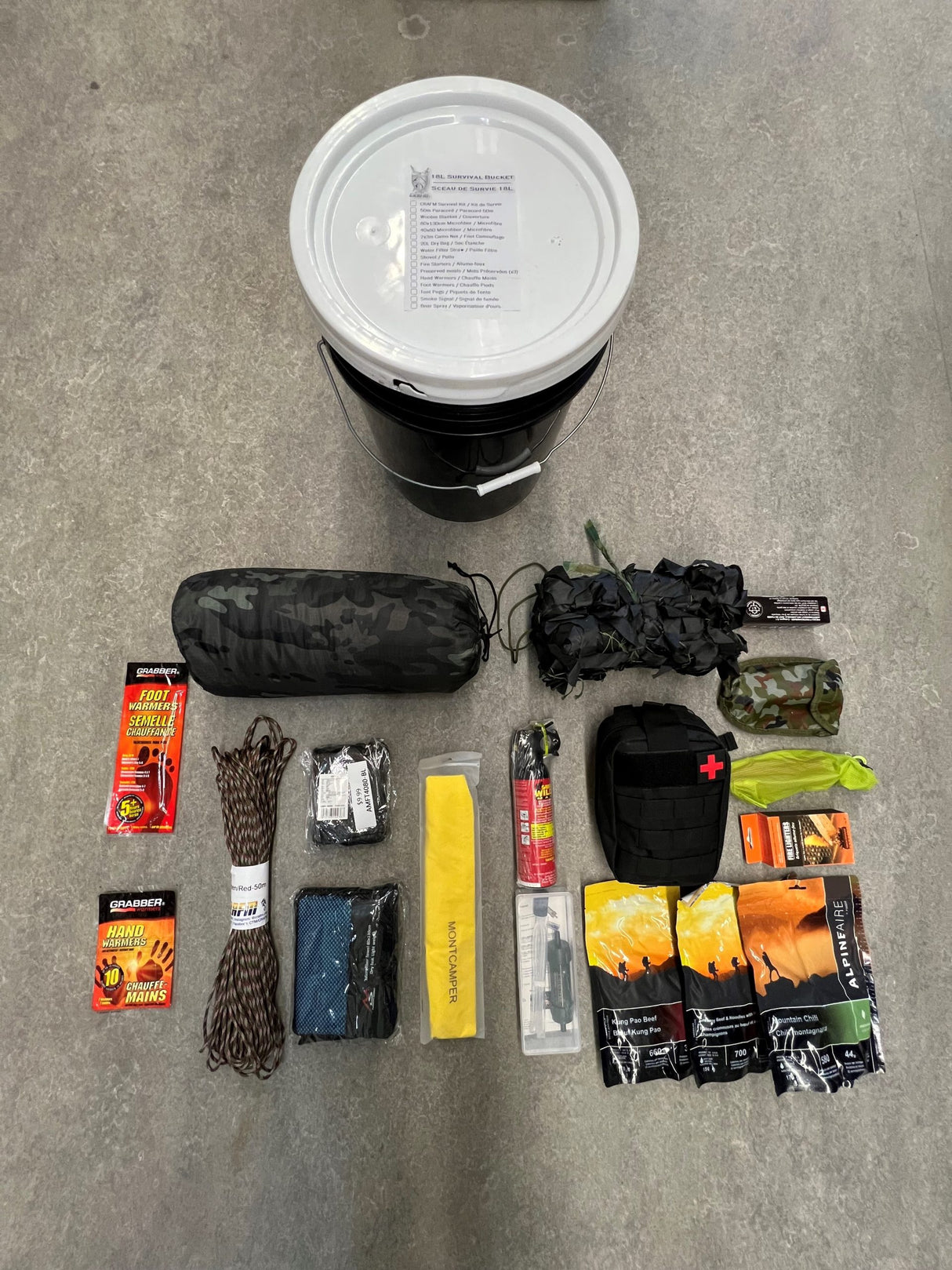  Survival  Bucket  kits 18L