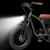 FXH-005 ELECTRIC MOUNTAIN BIKE 500W - 7 SPEED REAR HUB MOTOR - FRONT AND REAR DISC BRAKES - 20 INCH WHEELS - LED HEADLIGHT - 45-50KM BATTERY LIFE - INCLUDES BATTERY AND CHARGER - AVAILABLE IN TWO COLORS