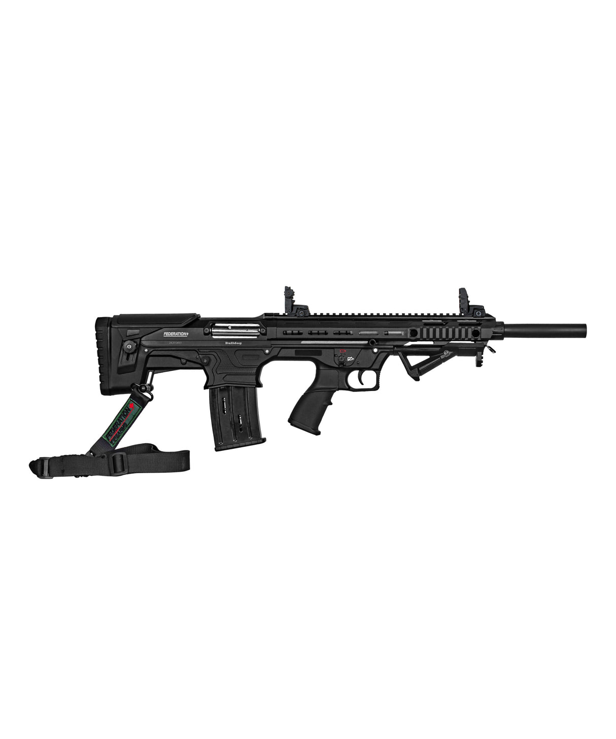 FEDERATION FIREARMS BULLDOG 12GA, 3" SEMI-AUTO BULLPUP SHOTGUN, 20" BARREL - NON-RESTRICTED - COLORS AVAILABLE IN THREE BURNT FINISHES